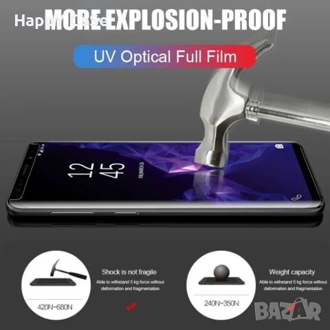 Huawei Pura 70 Pro / 70 Ultra / 3D UV ТЕЧНО ЦЯЛО ЛЕПИЛО Извит стъклен протектор за екран, снимка 8 - Фолия, протектори - 45933843