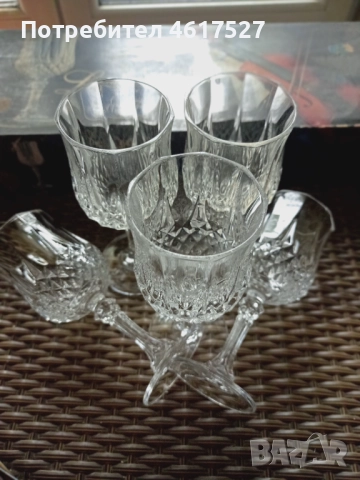 Френски кристални чаши, снимка 7 - Чаши - 51993432
