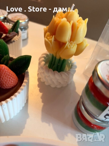 Свещи за подарък ръчна изработка сувенир , снимка 11 - Декорация за дома - 53614231
