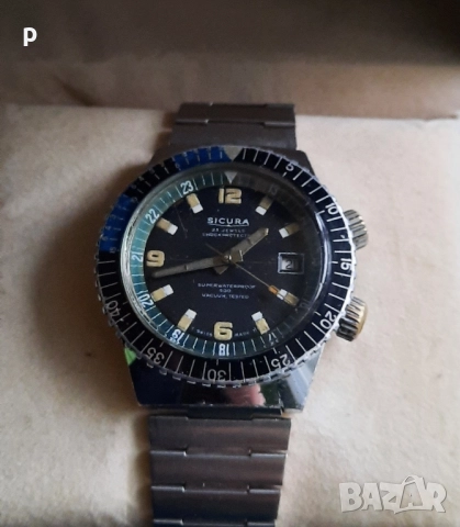 Часовник Sicura made in Swiss, снимка 5 - Мъжки - 52641041