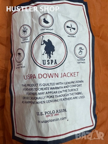 Мъжко пухено яке U.S. POLO ASSN. Размер М, снимка 11 - Якета - 53066495