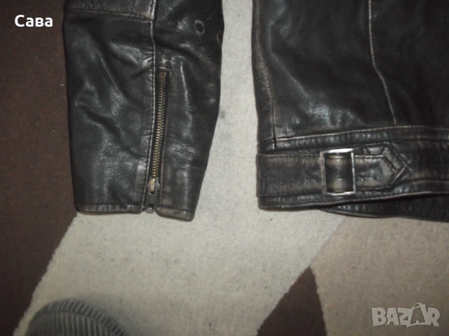 Кожено яке ASOS  мъжко,Л, снимка 5 - Якета - 53012983