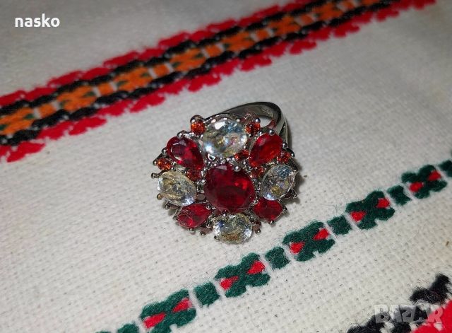 Бароков дамски пръстен, снимка 7 - Антикварни и старинни предмети - 46463066