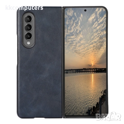 Samsung Galaxy Z Fold4 Удароустойчив Кожен Калъф и Протектор, снимка 9 - Калъфи, кейсове - 52382509