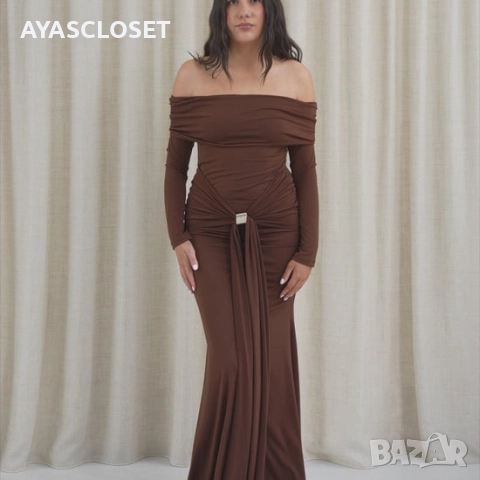 Дълга елегантна рокля 