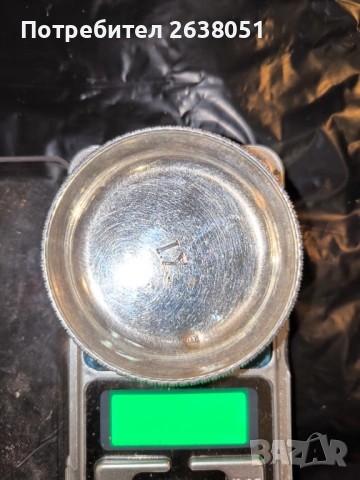 Сребърна паничка, снимка 2 - Антикварни и старинни предмети - 53430108