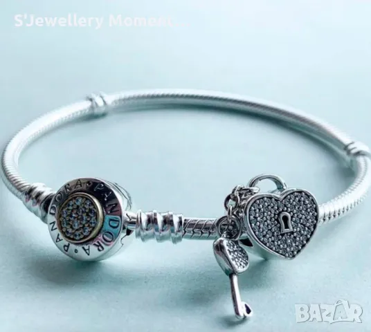 Сребърни талисмани PANDORA 925 Колекция Pavé, снимка 7 - Гривни - 47066431