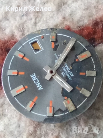 Механизъм с циферблат от стар ръчен часовник 52109, снимка 5 - Мъжки - 52270296