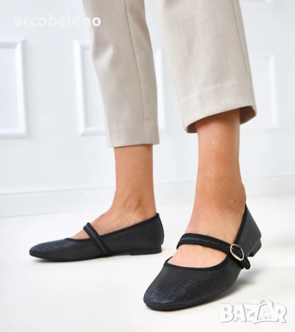 Дамски плетени балетки с катарама Nonana, 3цвята , снимка 6 - Дамски ежедневни обувки - 54025181