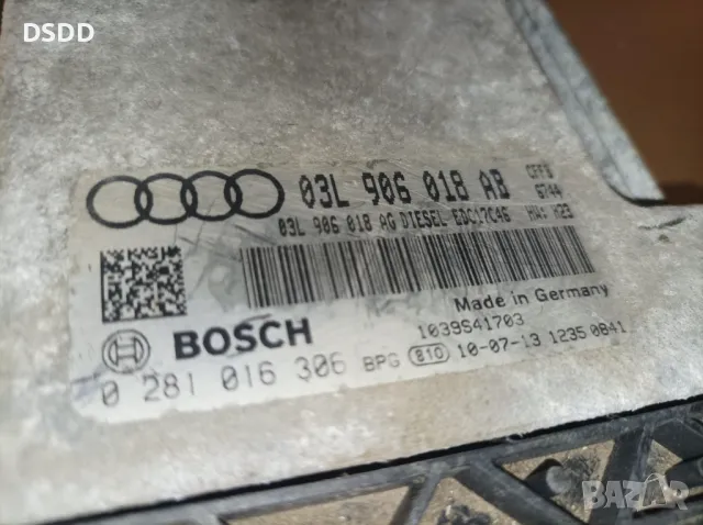 Компютър двигател / ECU 03L906018AB 0281016306 EDC17C46 за Audi A3 8P 2.0 TDI CR, снимка 2 - Части - 49386615