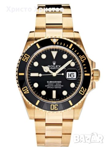 Мъжки луксозен часовник Rolex Submariner 41 mm 126618LN Yellow Gold Black Dial , снимка 2 - Мъжки - 45506334