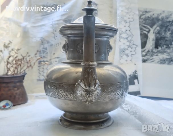 Калaен винтидж чайник Gerhardi & Cо. Pewter 1580, снимка 7 - Други ценни предмети - 46782662