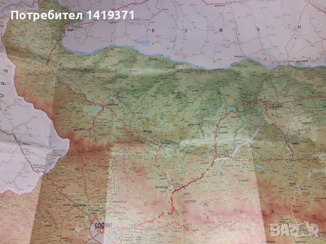 Карта на България с 4612 град, бензиностанции, газостанции, манастири и курорти, снимка 3 - Други ценни предмети - 45615786