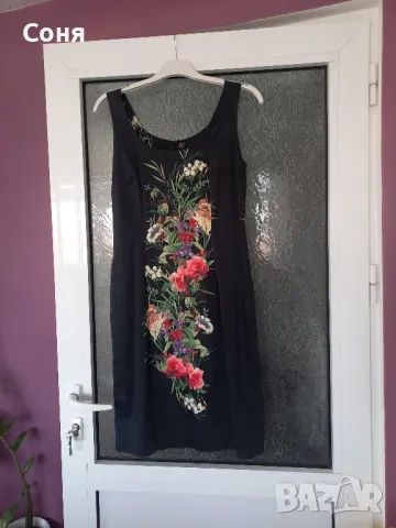 Черна официална рокля 44 номер , снимка 11 - Рокли - 41567527