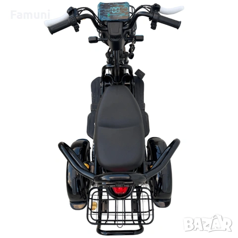 Електрическа Триколка PUDDING 1800W - Черна, снимка 3 - Мотоциклети и мототехника - 53777297