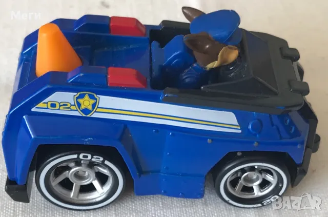 Колекционерска Количка Paw Patrol – Chase Patrol Car – True Metal Truck – Син, снимка 4 - Колекции - 46987800