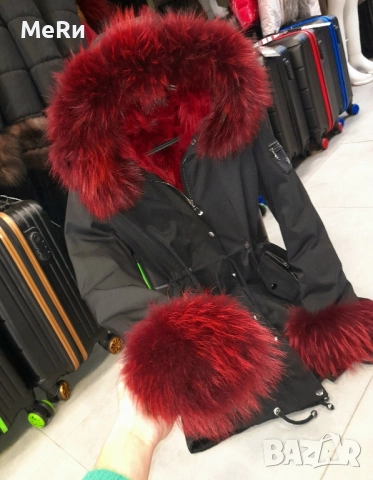 Парка с естествен косъм лисица , снимка 1