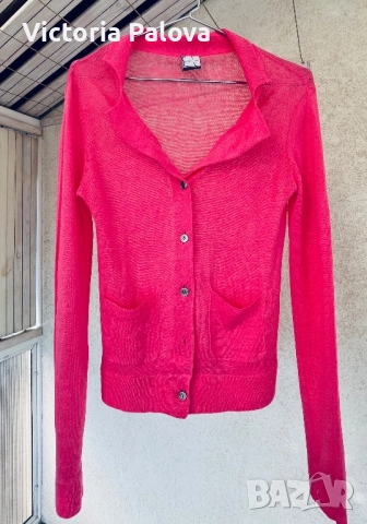 Ленена жилетка GLÜCKSFALL цвят фуксия, снимка 18 - Жилетки - 52978421