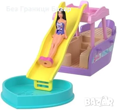 Нов Mini BarbieLand Комплект: Къща, Кукли, Самолет, Кемпер и Още играчки, снимка 6 - Други - 47384318