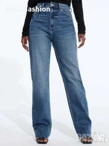 Дамски дънки Wide leg, снимка 4 - Дънки - 54033215