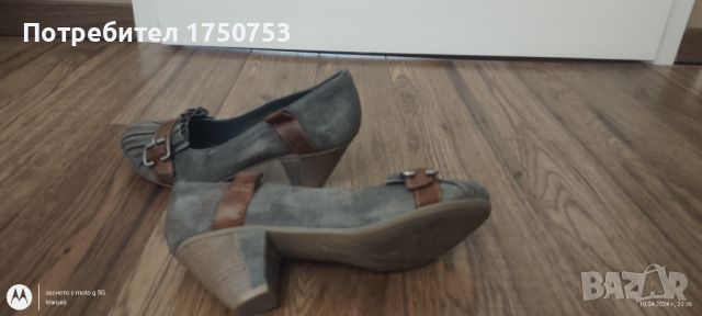 Обувки от естествен велур на MJUS, снимка 5 - Дамски обувки на ток - 45216908