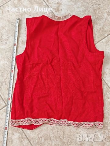 Комплект Старинни Детски Елече и Престилка от Народна Носия , снимка 3 - Антикварни и старинни предмети - 51592444