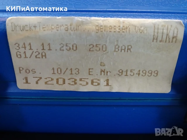 образцов манометър WIKA 341.11.250 (0-250)Bar precision test pressure gauge, снимка 7 - Резервни части за машини - 50505318