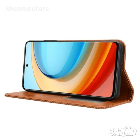ZTE Blade A75 5G nubia Focus Leather Magnetic2 Wallet Кожен Калъф и Протектор, снимка 6 - Калъфи, кейсове - 51182101