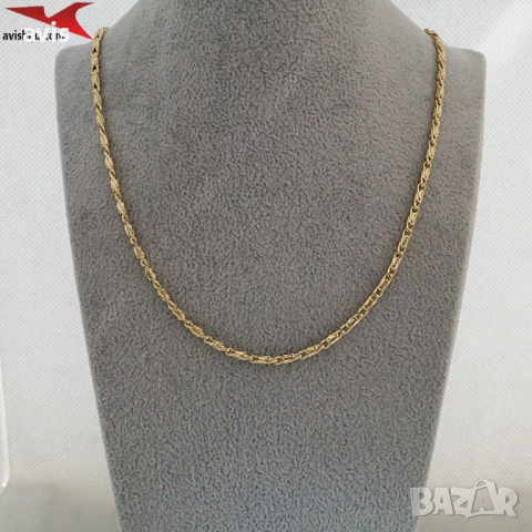 Синджир с 14К златно покритие 254559, снимка 4 - Колиета, медальони, синджири - 52854849