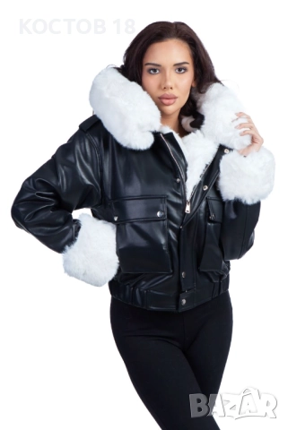 Дамско   кожено яке - 4260, снимка 13 - Якета - 52136538