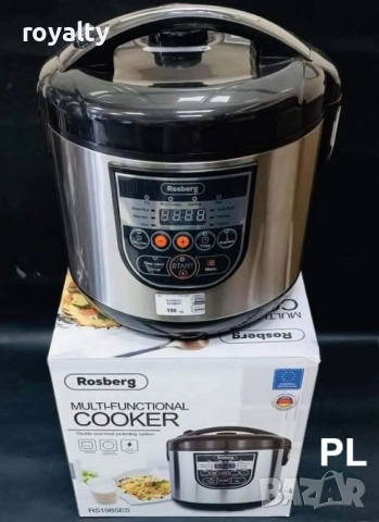 Мултикукър Rosberg R51985E5 780W/5л.-10програми, LED дисплей