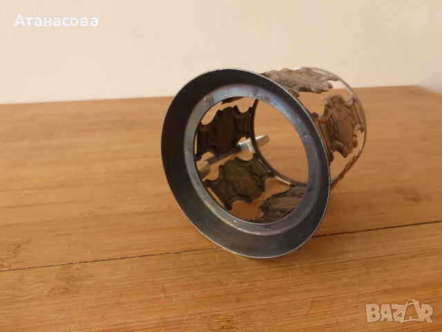 Руски подстакани мелхиор сервиз 6 бр 1980 г, снимка 7 - Антикварни и старинни предмети - 50738297