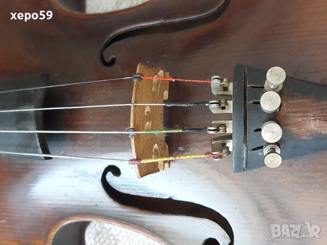 Стара немска цигулка, 1843 година, 1 000 €, снимка 13 - Струнни инструменти - 52537840
