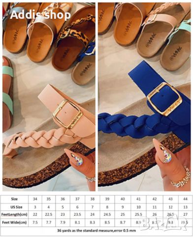 Дамски сандали с коркова подметка и кожени каишки, 4цвята , снимка 6 - Сандали - 45158582