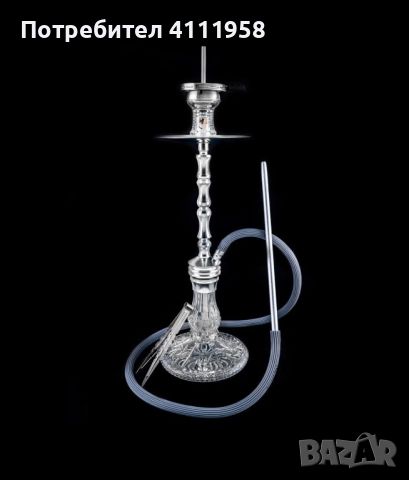 Наргиле Dschinni Shisha Roxx Silver Crystal Pro Set , снимка 1 - Наргилета - 45947558