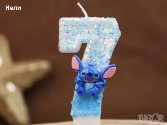 Свещички за торта на Стич, снимка 8 - Други - 50444187