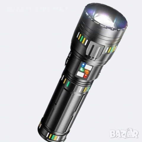 Фенер COBA CB-W518 с LED акумулаторна батерия и обхват 3 км, снимка 6 - Къмпинг осветление - 53419563