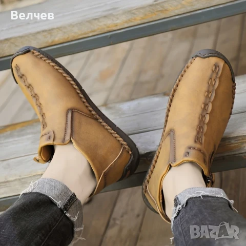 Мъжки боти - ръчна изрзботка -промоция, снимка 3 - Мъжки боти - 50479079