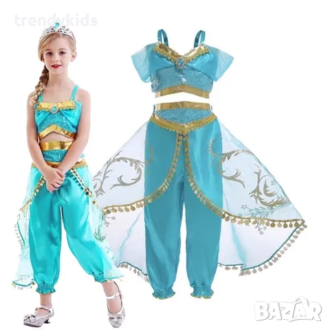 Костюми на Принцеса Яасмин от Аладин с подарък лента за коса , снимка 13 - Други - 44117939