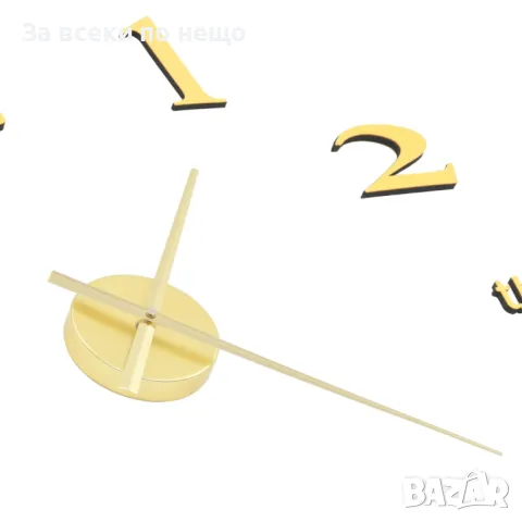 3D Стенен Часовник, Модерен Дизайн, 100 См, XXL, Златист Код P473, снимка 5 - Стенни часовници - 50260553