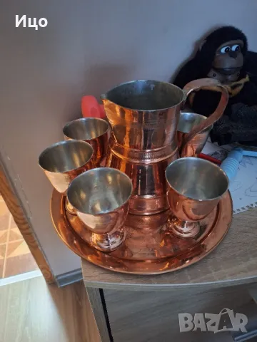 Меден сервиз за ракия и вино, снимка 3 - Сервизи - 49704568