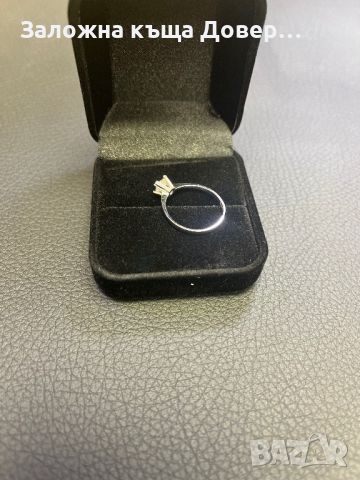Златен пръстен венчална годежна халка  14 к 585 бяло злато gold zlato  prasten, снимка 8 - Пръстени - 46295608