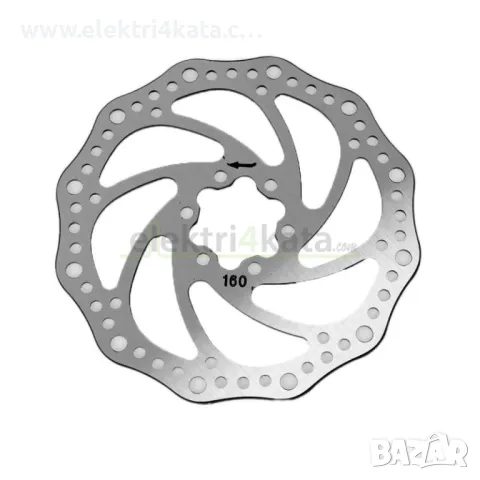 Спирачен диск 160 мм, снимка 1 - Части за велосипеди - 48774293