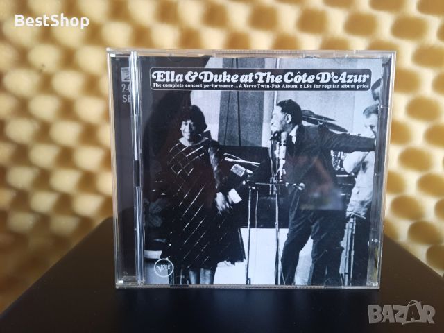 Ella Fitzgerald & Duke Ellington - Ella & Duke At The Côte D'Azur, снимка 1 - CD дискове - 46170279