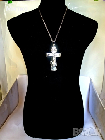 НОВ Свещенически, попски бронзов нагръден кръст 2, снимка 2 - Антикварни и старинни предмети - 51817856