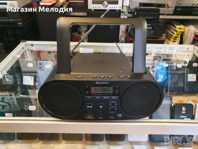 Personal Audio System SONY ZS-PS55B Има радио, диск, usb и aux. В отлично техническо и визуално съст, снимка 5 - Радиокасетофони, транзистори - 46658524