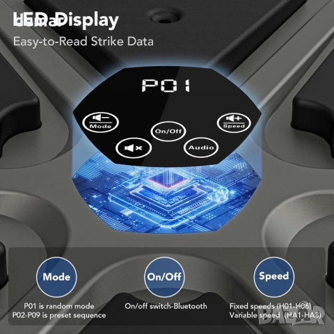 Музикална боксова машина, за стенен монтаж с 9 режима, Bluetooth, LED светлина и ръкавици, снимка 3 - Бокс - 52441753