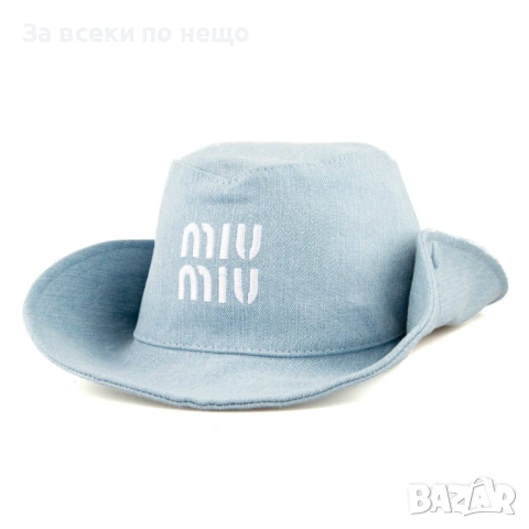 Miu Miu Плажна Шапка Миу Миу - Различни Цветове Код SK1255, снимка 4 - Шапки - 54112506