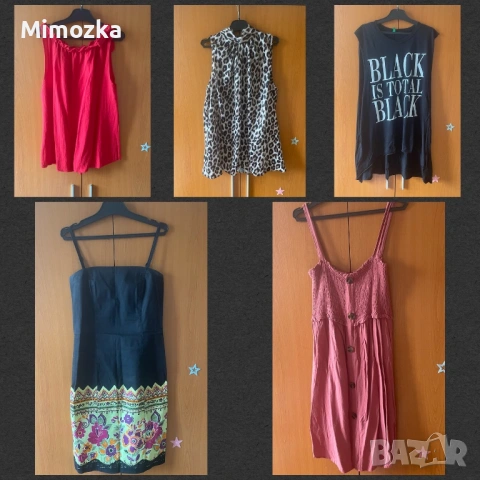 Дамски летни дрехи р-р S (рокли, топове)!