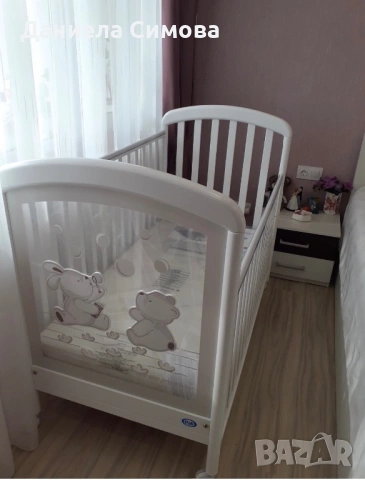 Бебешко дървено легло PALI, снимка 2 - Спални и легла - 53849119